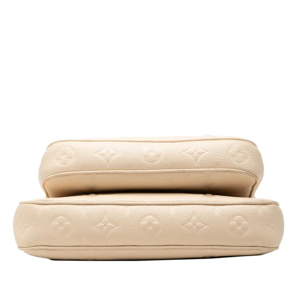 Louis Vuitton Monogram Giant Empreinte Multi Pochette Accessoires White Leather Very good - Inside View