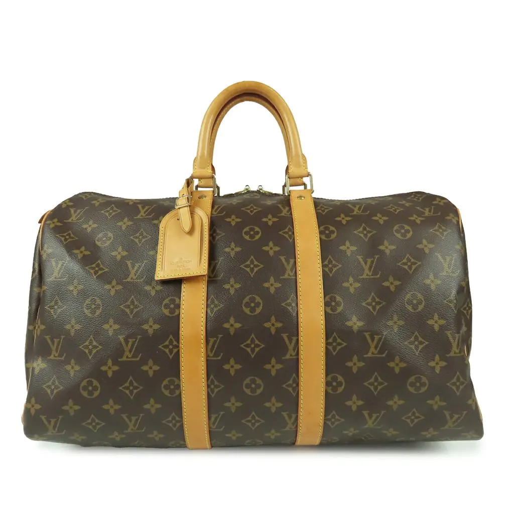 Louis Vuitton Monogram Keepall 45 Brown Very good - Front View