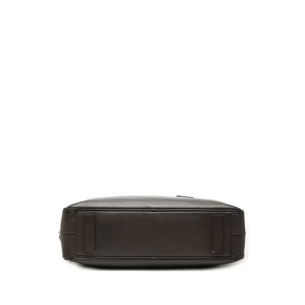 Prada Saffiano Business Bag MultiColor Leather Good - Inside View