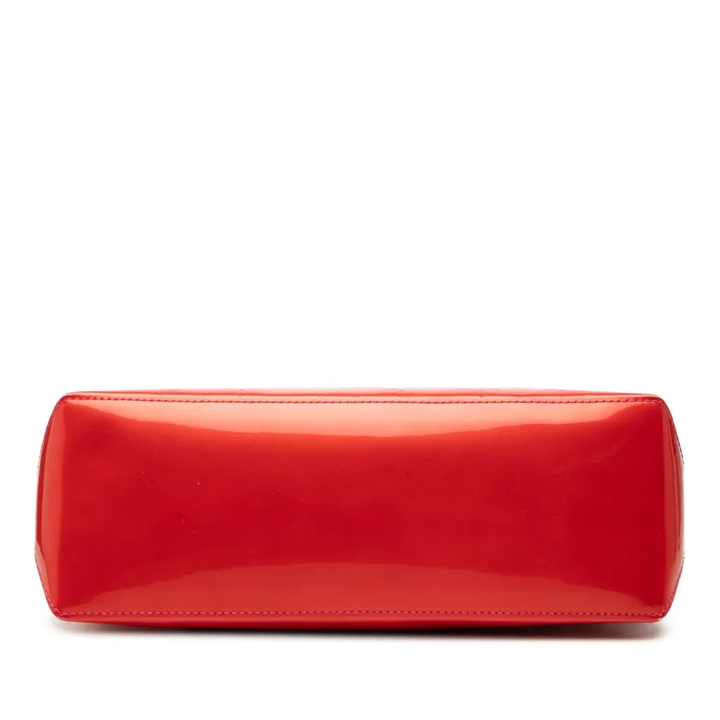 Louis Vuitton Monogram Vernis Wilshire PM Red Leather Good - Inside View