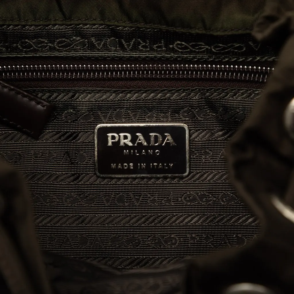 Prada Tessuto Backpack Brown Very good - Box View