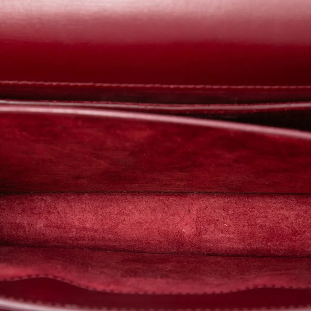 Saint Laurent Medium Calfskin Monogram Sunset Crossbody Red Leather Good - Model View