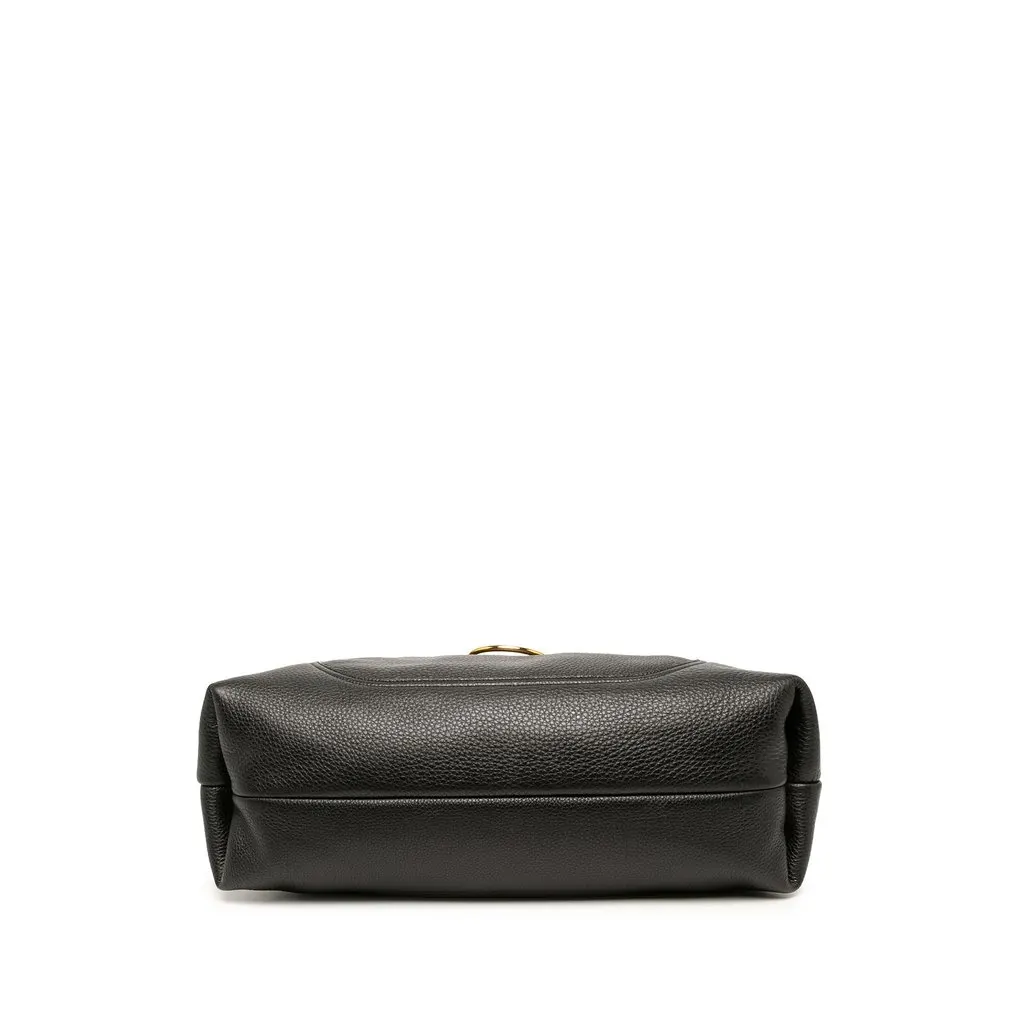 Gucci Maxi Grained Calfskin Softbit Hobo Black Leather Very good - Inside View