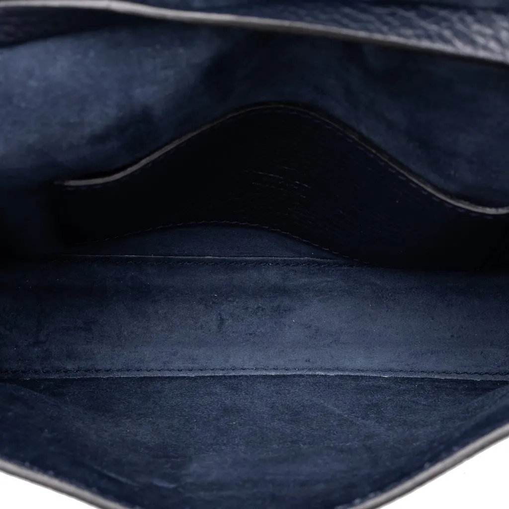 Valentino Medium Pebbled Calfskin Rockstud Flip Lock Crossbody Blue Leather Very good - Model View