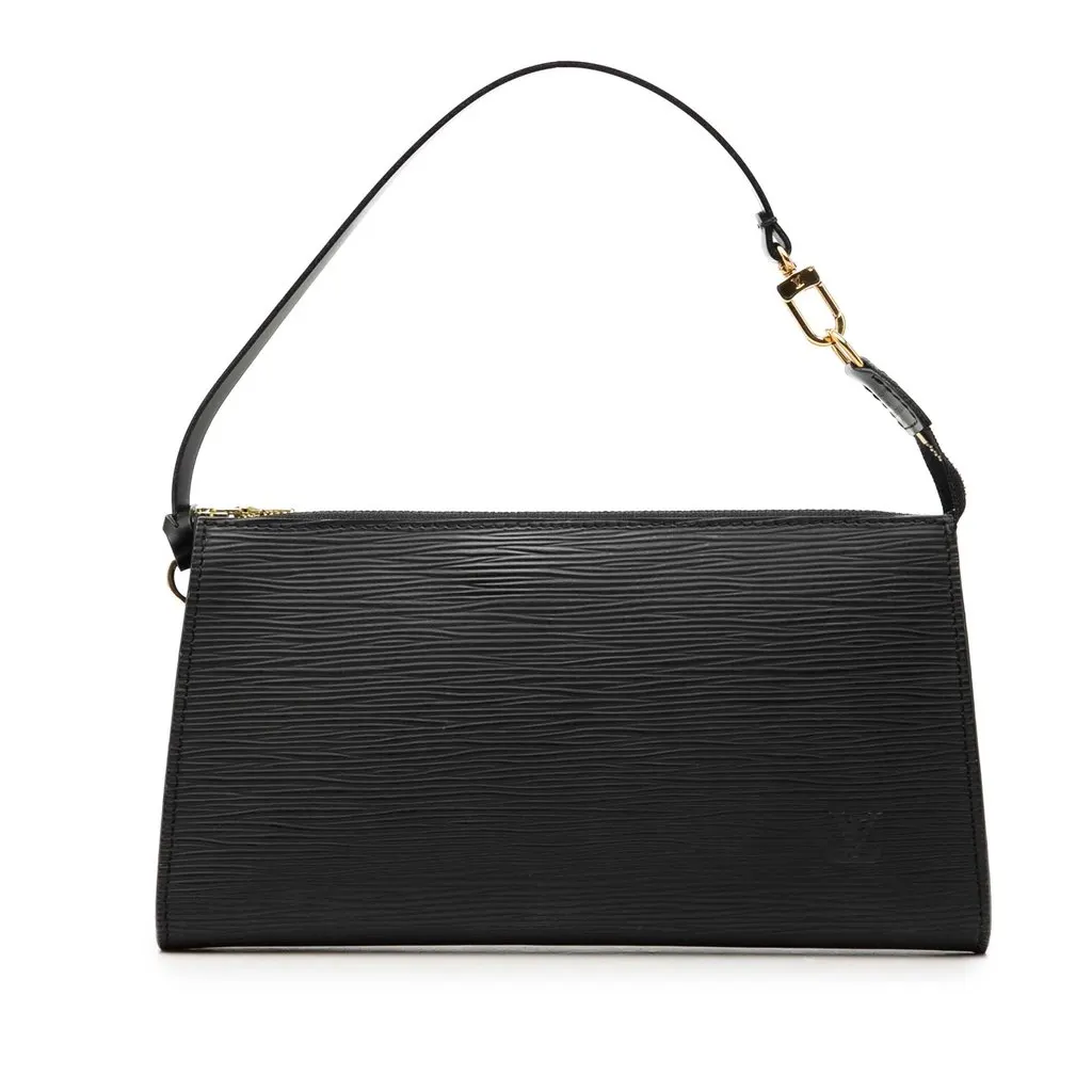 Louis Vuitton Epi Pochette Accessoires Black Leather Very good - Front View