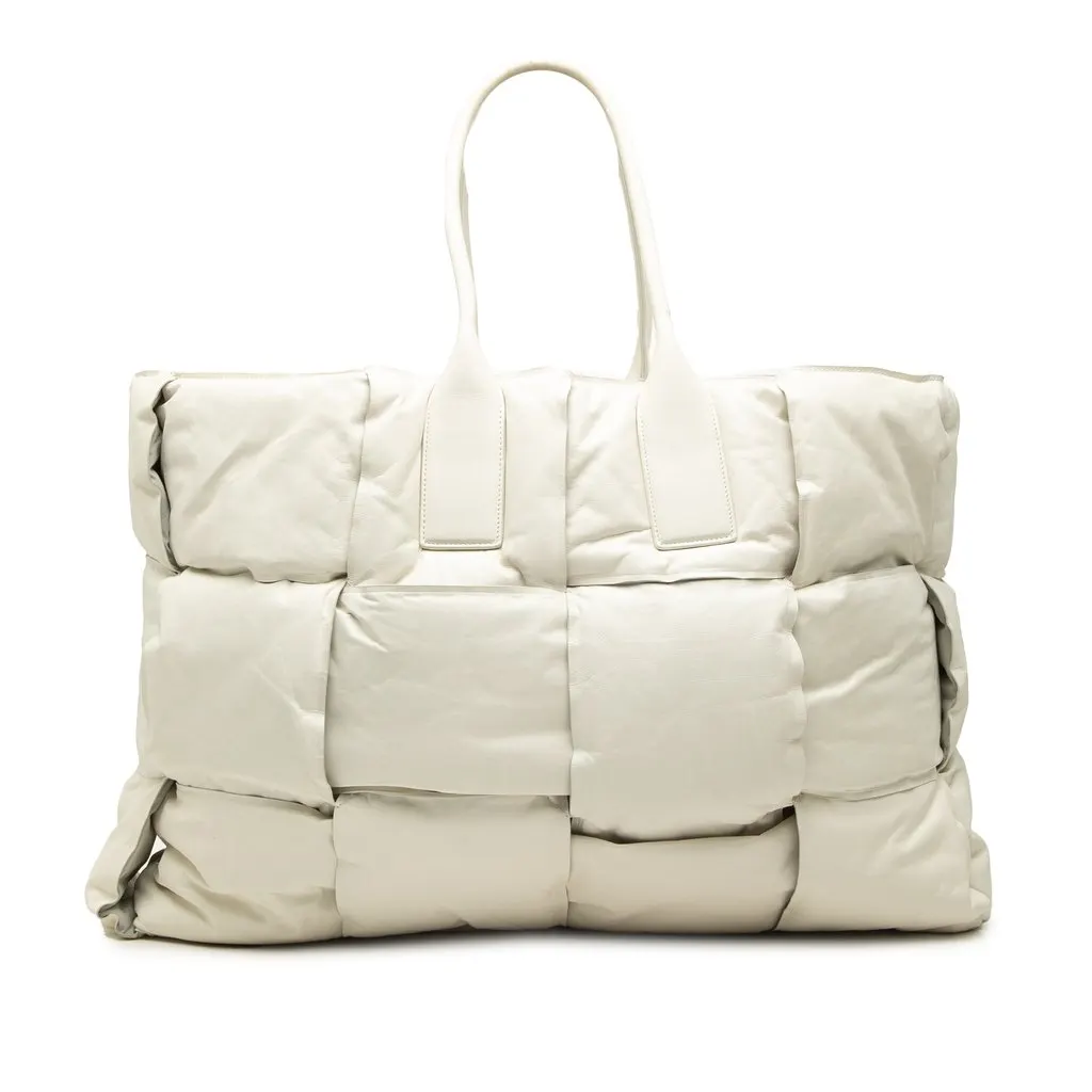 Bottega Veneta Padded Calfskin Maxi Intrecciato Squash Tote
