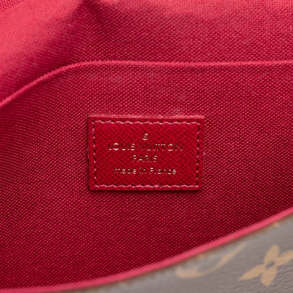 Louis Vuitton Monogram Pochette Felicie Brown Canvas Good - Box View