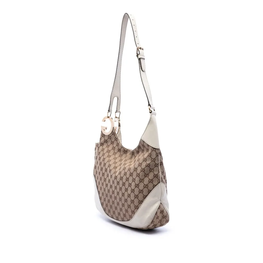 Gucci GG Canvas Charlotte Crossbody Beige Very good - Back View