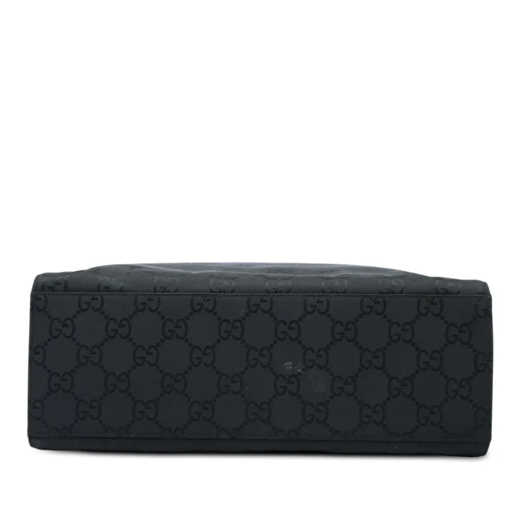 Gucci GG Nylon Bamboo Handbag Black Polyamide Very good - Inside View