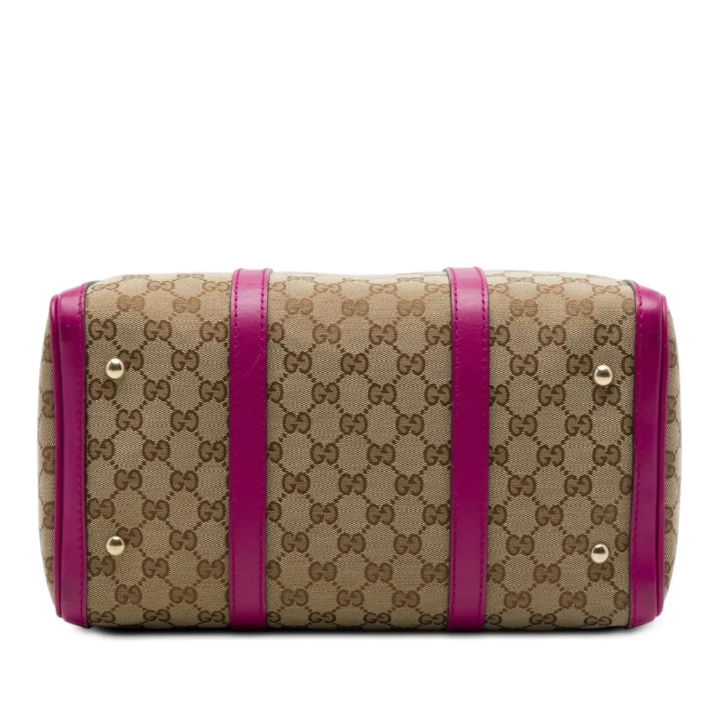 Gucci Medium GG Canvas Joy Boston Bag Beige Canvas Very good - Inside View
