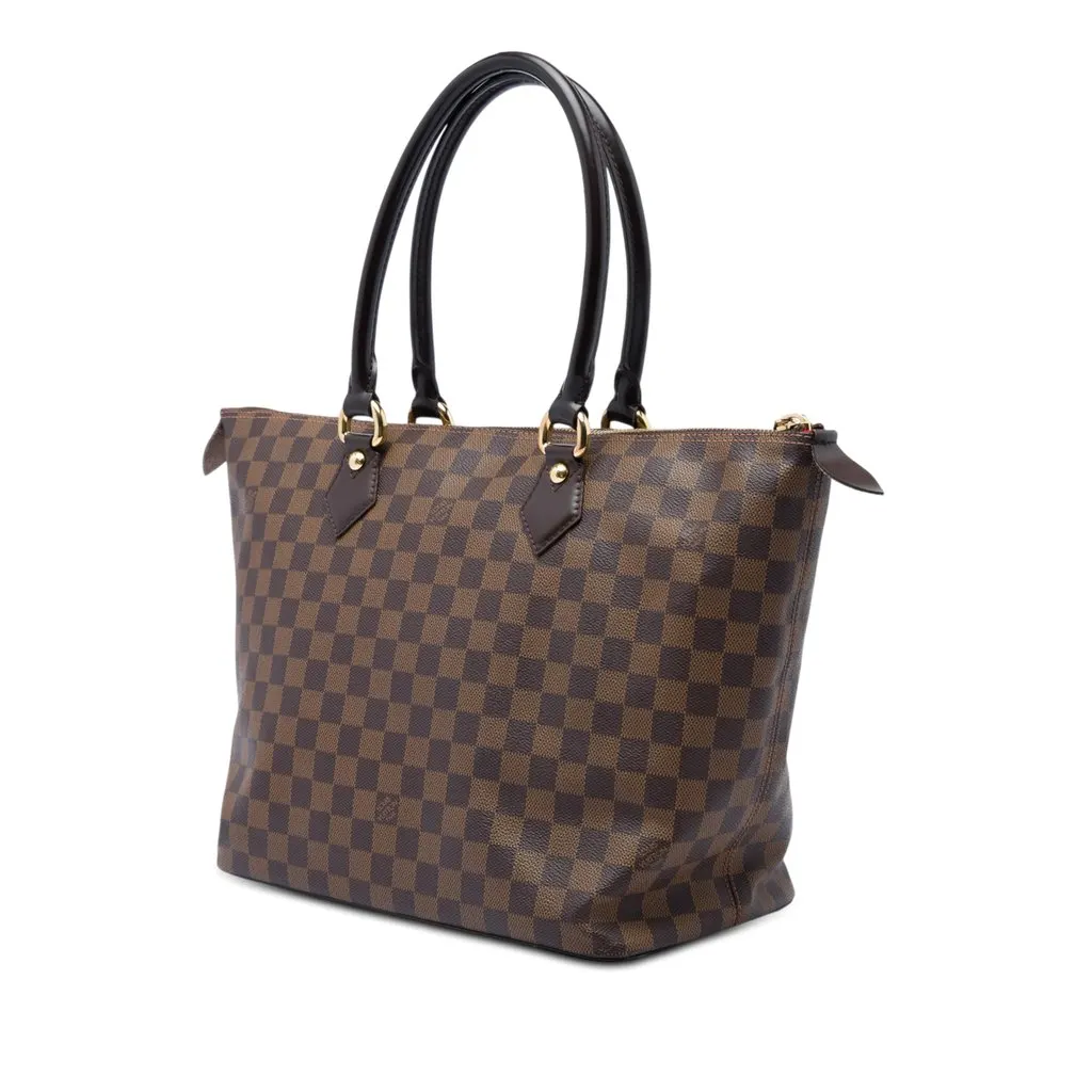 Louis Vuitton Damier Ebene Saleya MM Brown Canvas Very good - Back View