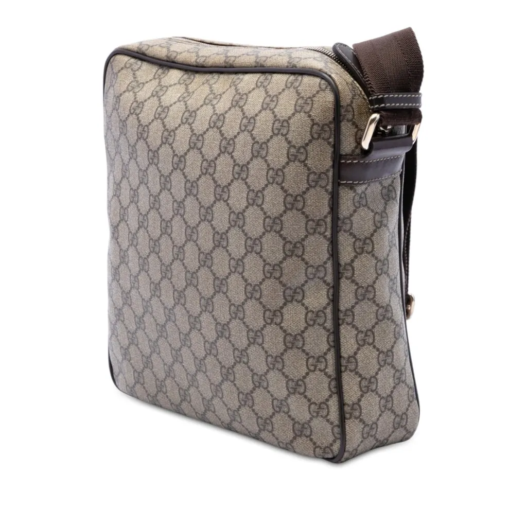 Gucci GG Supreme Crossbody Beige Canvas Very good - Back View