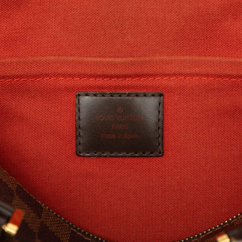 Louis Vuitton Damier Ebene Ribera MM Brown Canvas Good - Box View