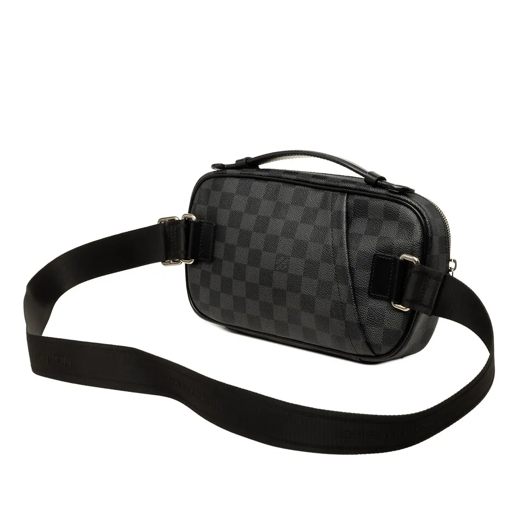 Louis Vuitton Damier Graphite Ambler Black Canvas Good - Back View