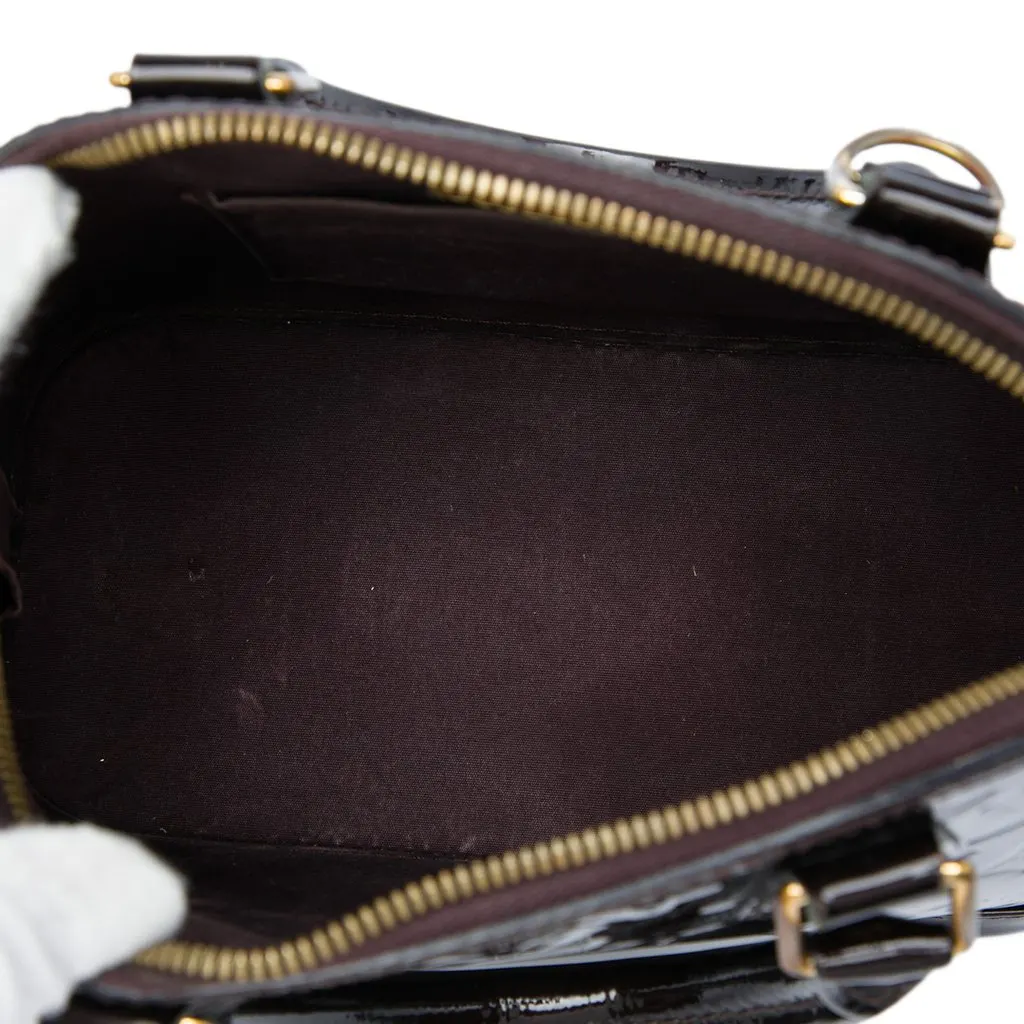 Louis Vuitton Monogram Vernis Alma BB Purple Leather Very good - Model View