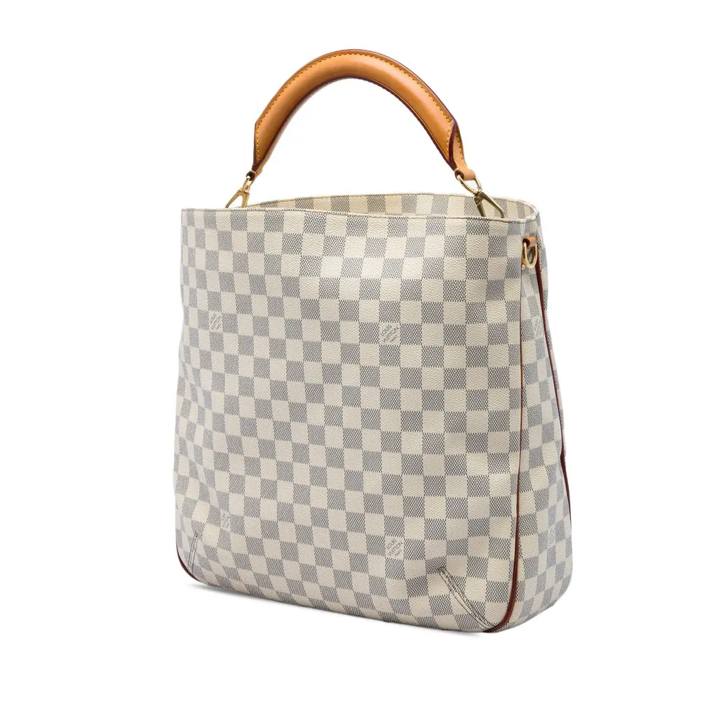 Louis Vuitton Damier Azur Soffi White Canvas Very good - Back View