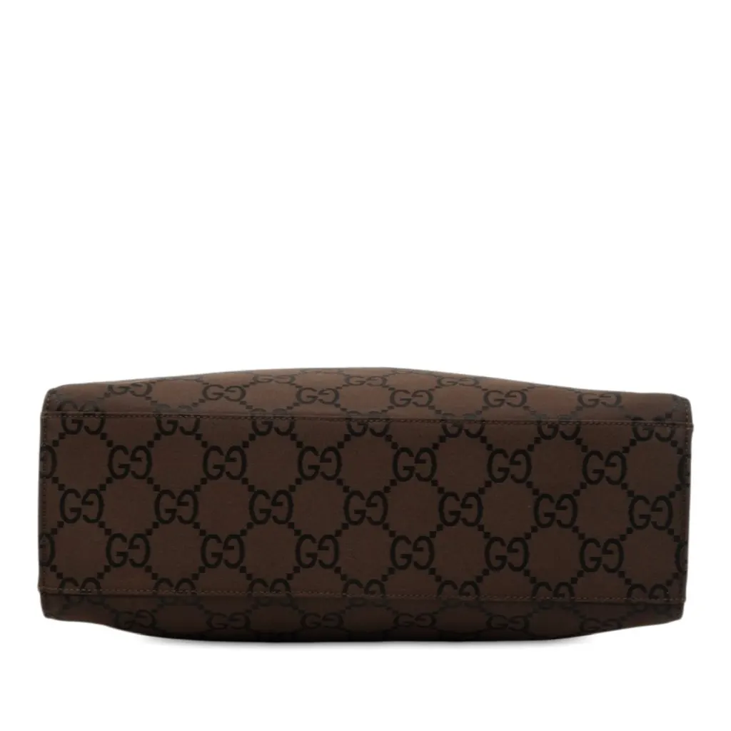 Gucci GG Nylon Bamboo Satchel Brown Very good - Inside View