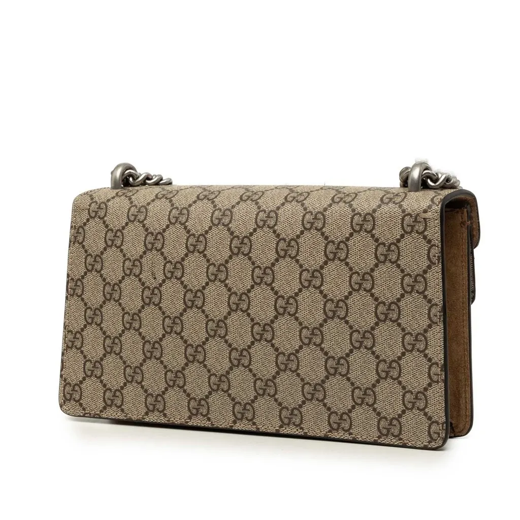 Gucci Medium GG Supreme Dionysus Crossbody Beige Very good - Back View
