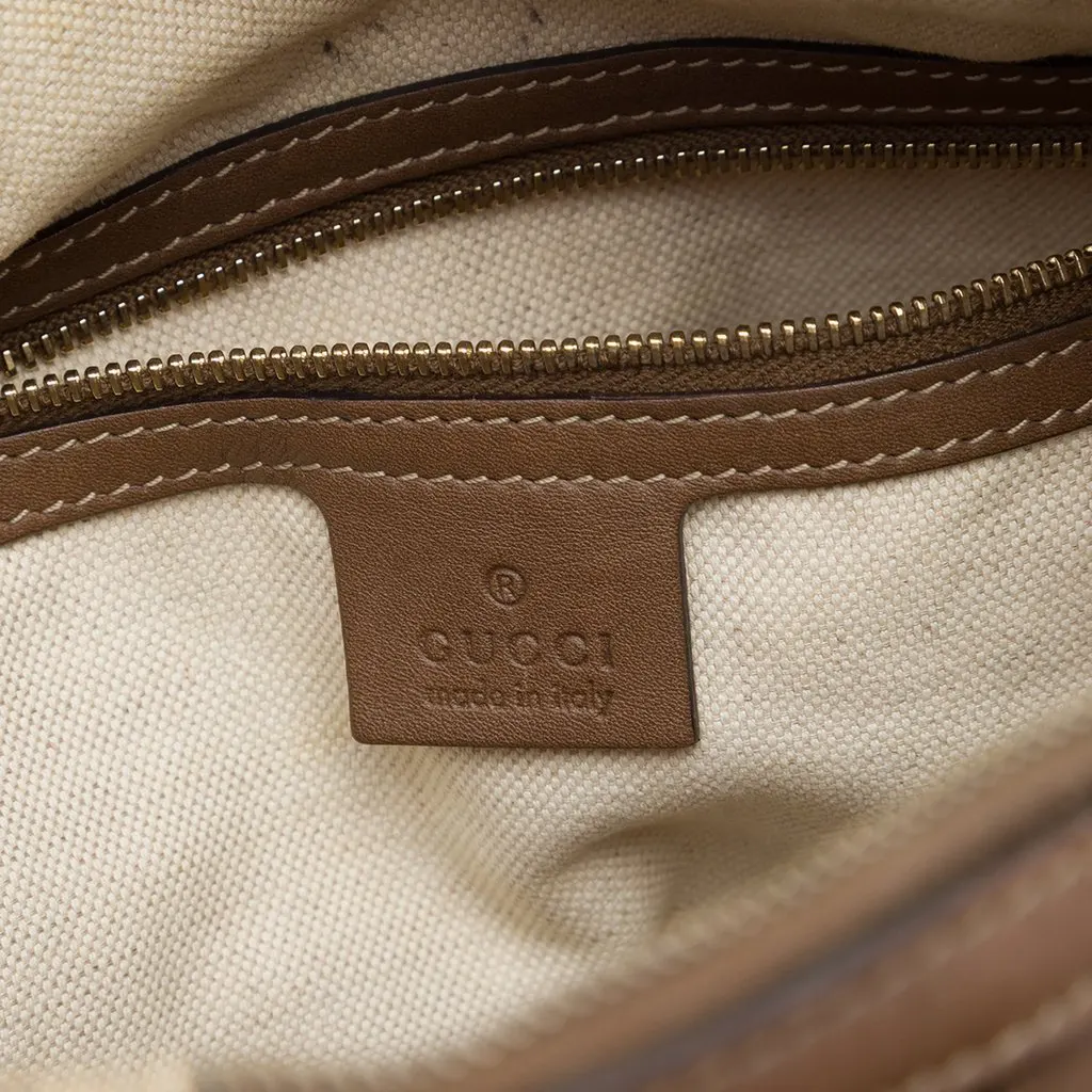 Gucci Medium GG Supreme Nice Boston Bag Beige Canvas Good - Box View