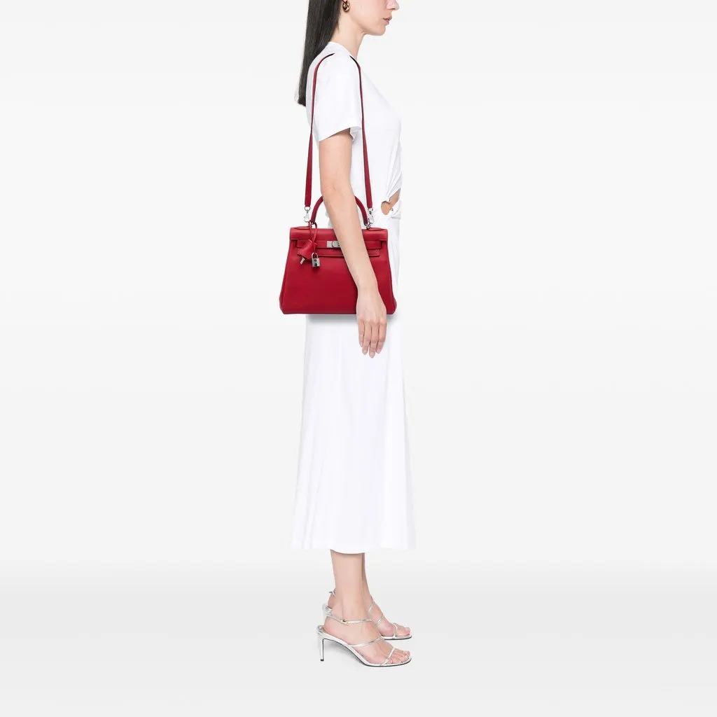 Hermès Togo Kelly II Retourne 28 Red Leather Very good - Box View