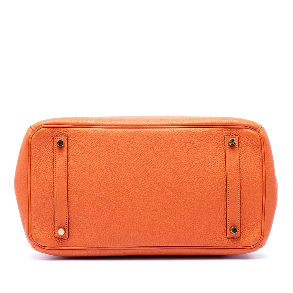 Hermès Togo Birkin Retourne 35 Orange Leather Very good - Inside View