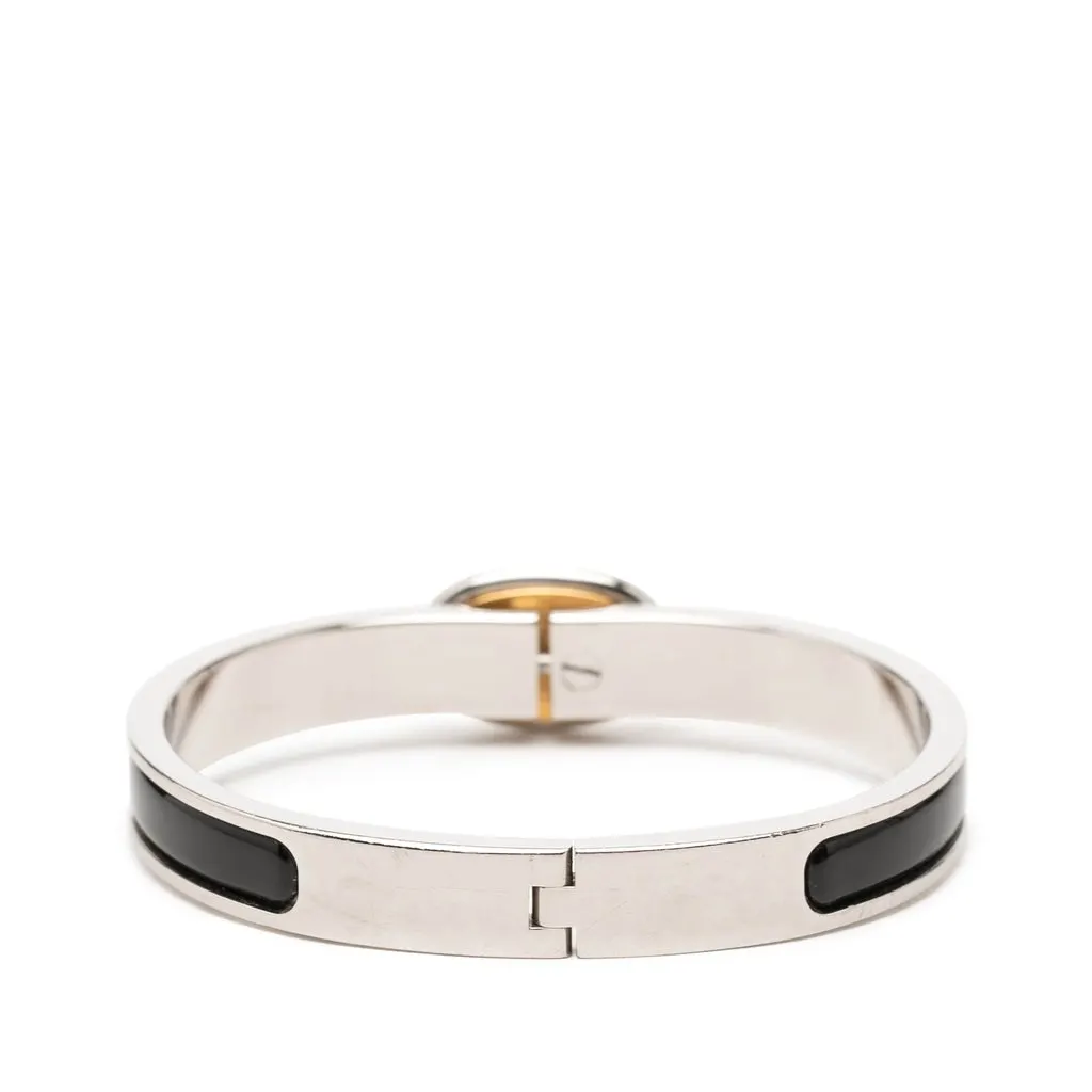 Hermès Mini Enamel Clic Chaine d Ancre Bracelet PM Black Enamel Very good - Inside View