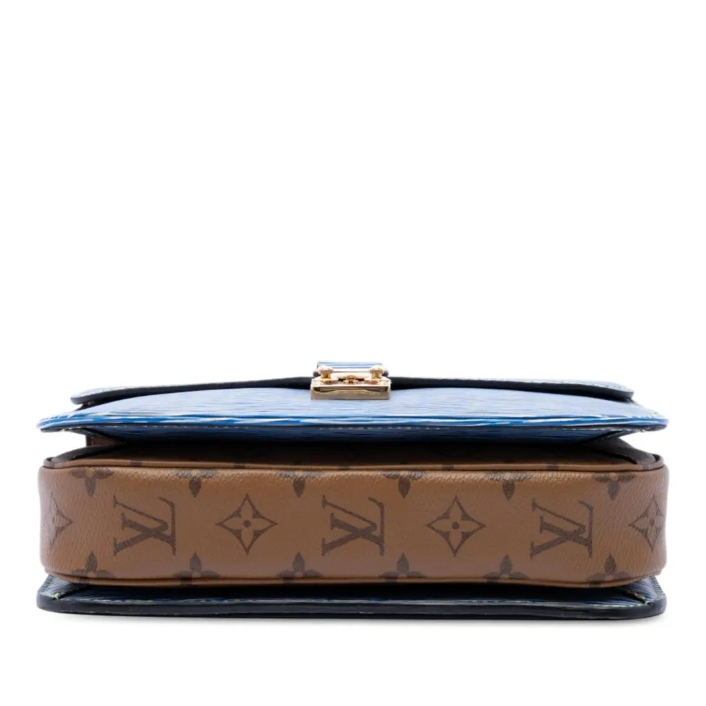 Louis Vuitton Epi Denim and Reverse Monogram Pochette Metis Blue Leather Very good - Inside View