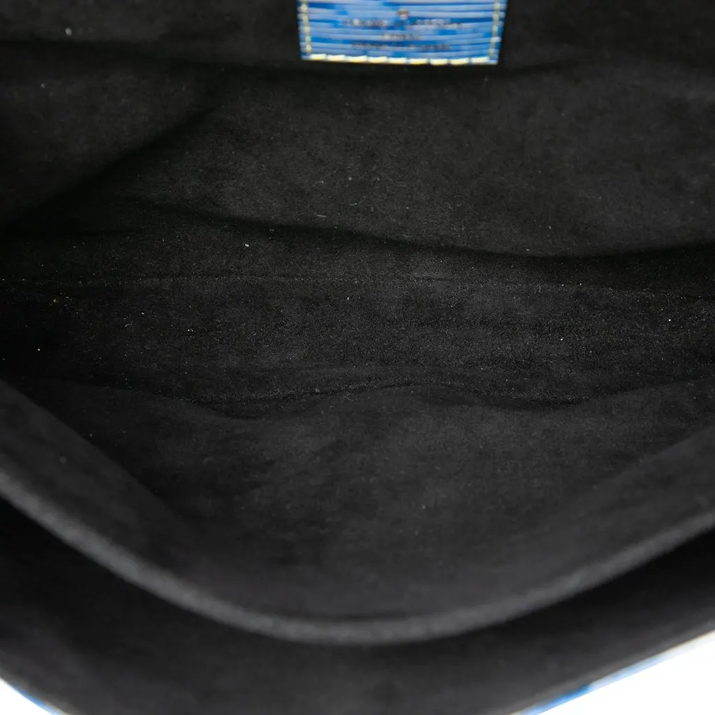 Louis Vuitton Epi Denim and Reverse Monogram Pochette Metis Blue Leather Very good - Model View