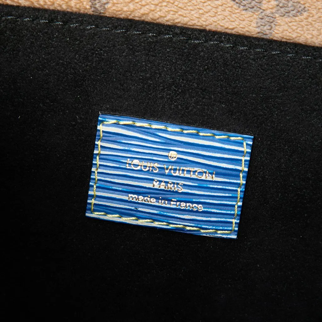 Louis Vuitton Epi Denim and Reverse Monogram Pochette Metis Blue Leather Very good - Box View
