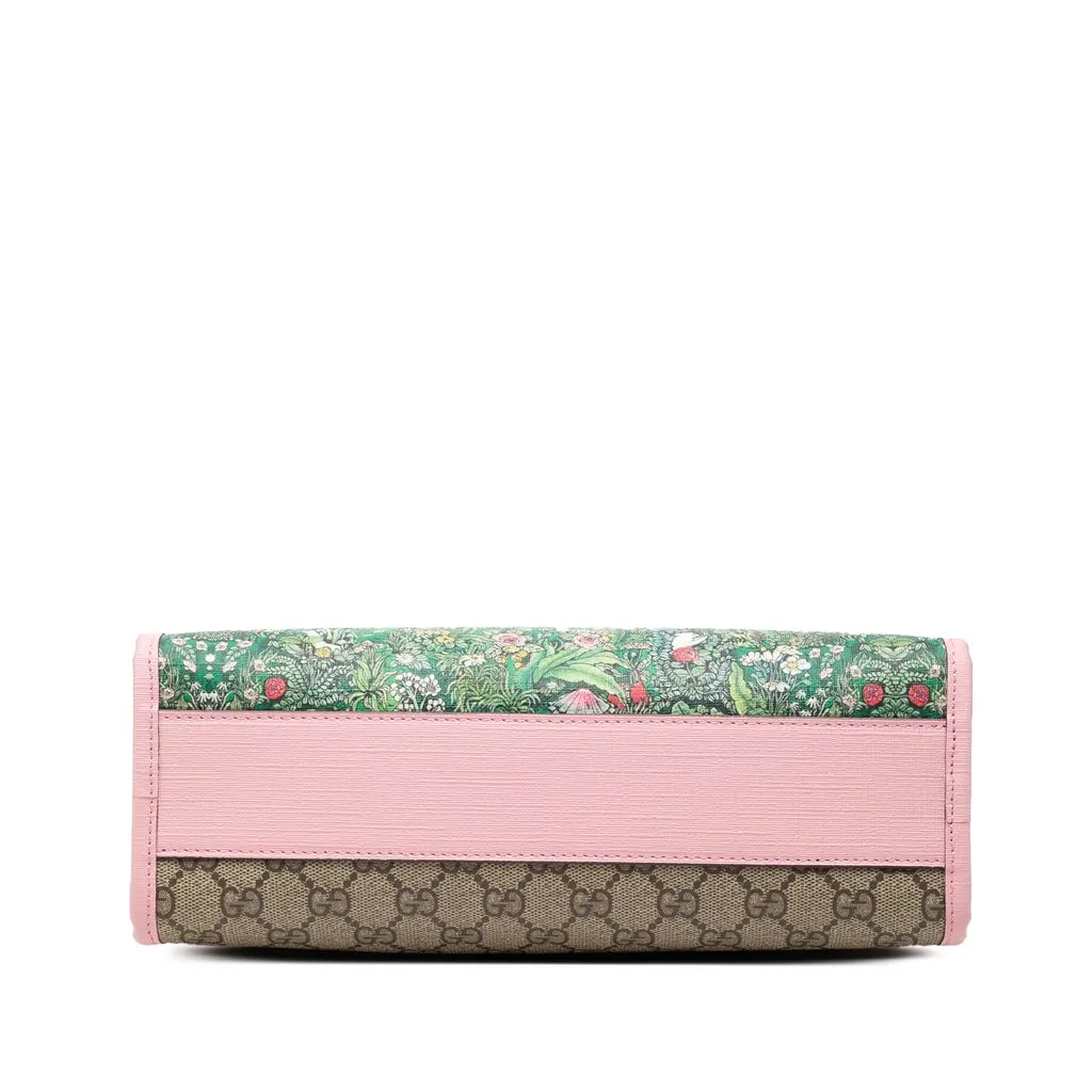 Gucci Yuko Higuchi GG Supreme Rabbit Satchel Beige Canvas Very good - Inside View