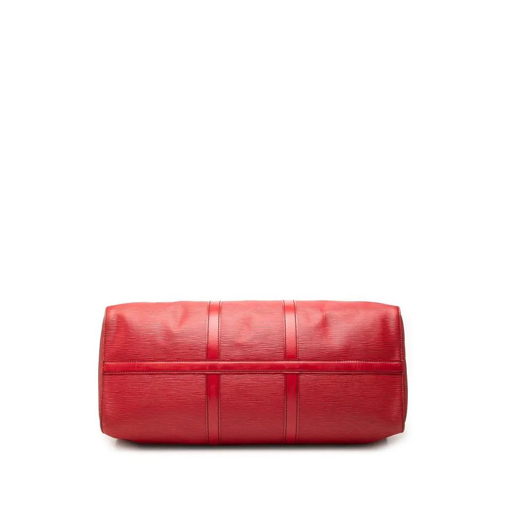 Louis Vuitton Epi Keepall 50 Red Leather Very good - Inside View