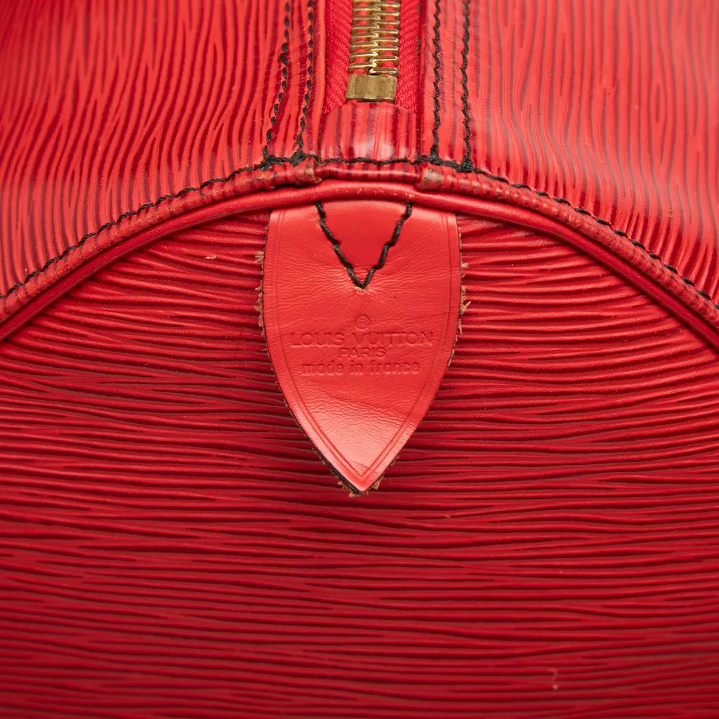 Louis Vuitton Epi Keepall 50 Red Leather Very good - Box View