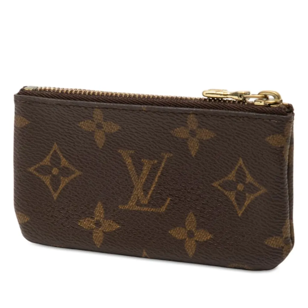 Louis Vuitton Monogram Key Pouch Brown Canvas Very good - Back View