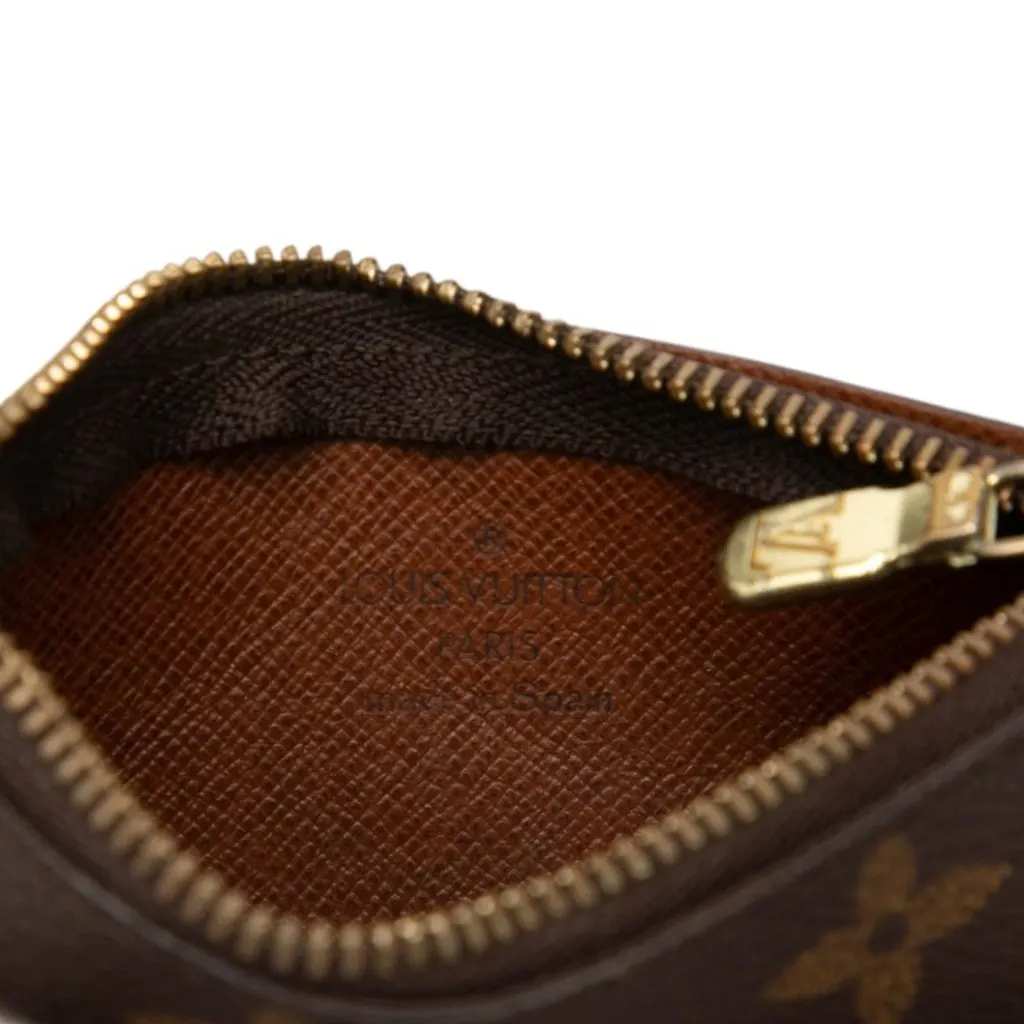 Louis Vuitton Monogram Key Pouch Brown Canvas Very good - Box View