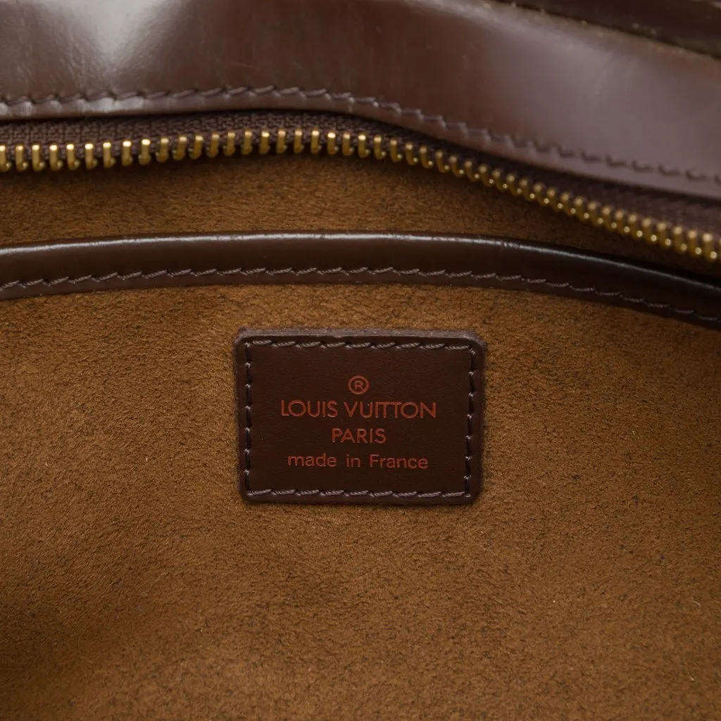 Louis Vuitton Damier Ebene Saint Louis Pochette Brown Canvas Good - Box View