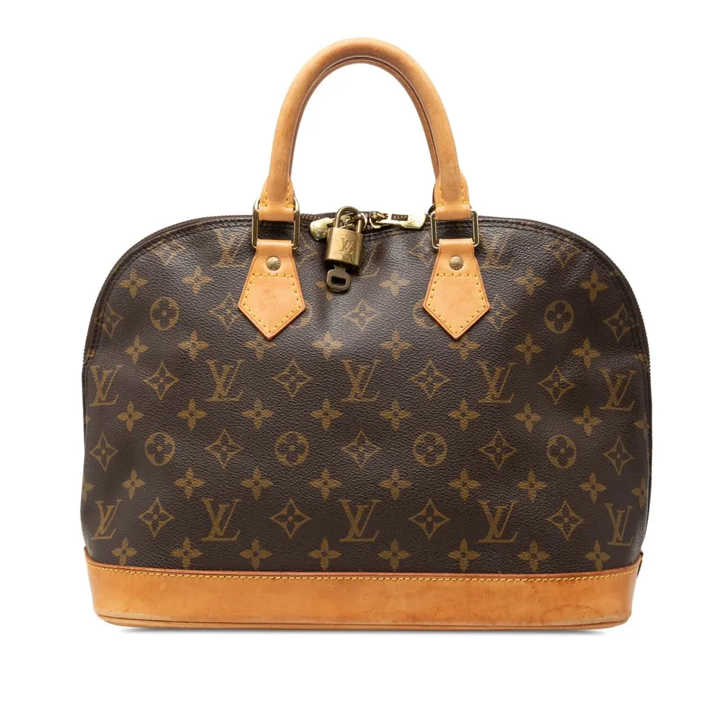 Louis Vuitton Monogram Alma PM Brown Canvas Good - Front View
