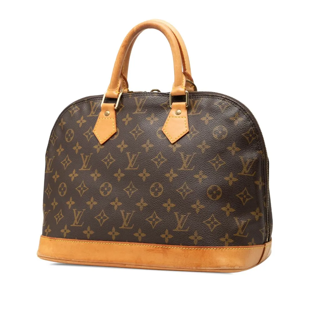 Louis Vuitton Monogram Alma PM Brown Canvas Good - Back View