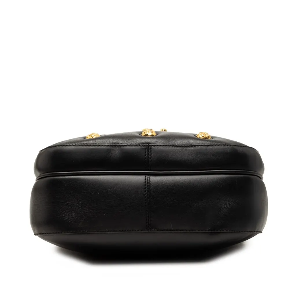 Salvatore Ferragamo Studded Leather Crossbody Black Leather Very good - Inside View