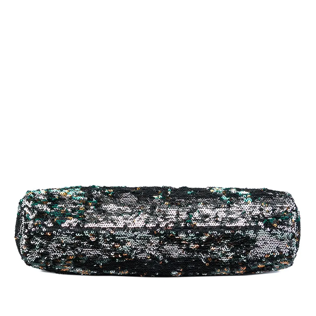 Miu Miu Sequin Frame Clutch Black Bead Very good - Inside View