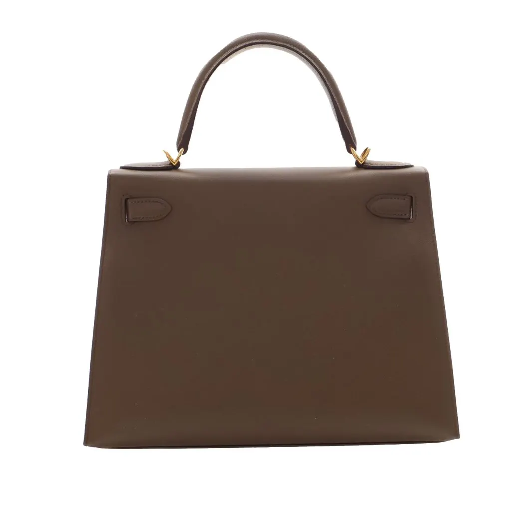 Hermès Veau Madame Kelly Sellier II 28 Brown Leather Very good - Model View