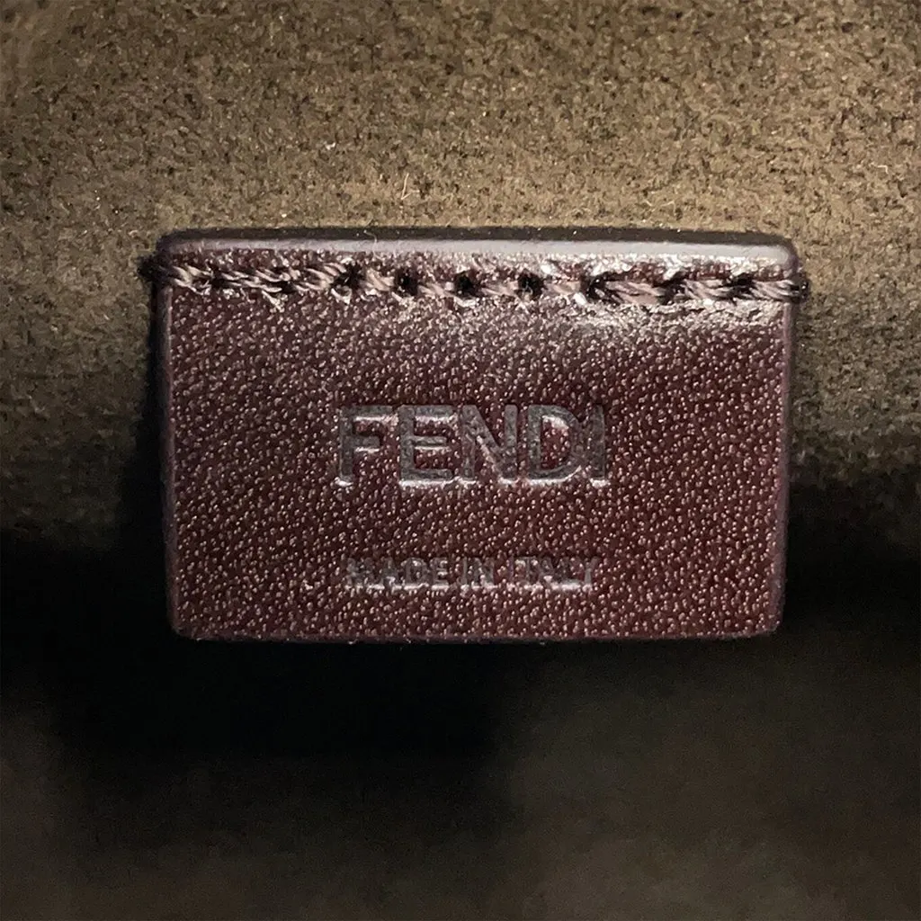 Fendi Zucca Coated Canvas Caramella Candy Camera Bag Brown Very good - Box View