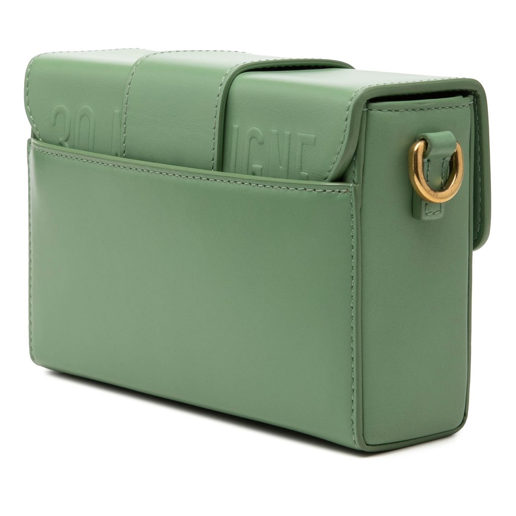 Dior Micro Smooth Calfskin 30 Montaigne Flap Green Mini Leat