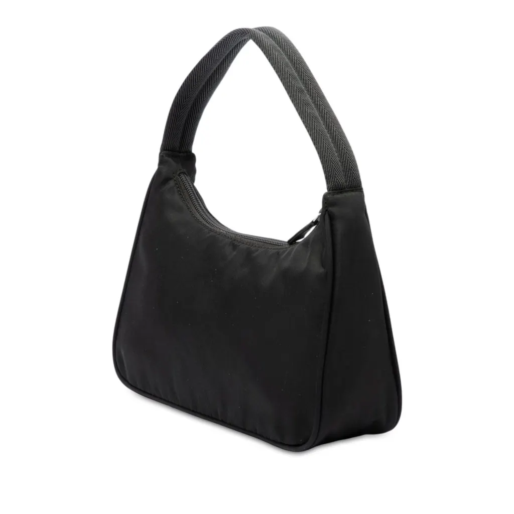Prada Mini Tessuto Sport Shoulder Bag Black Polyamide Very good - Back View