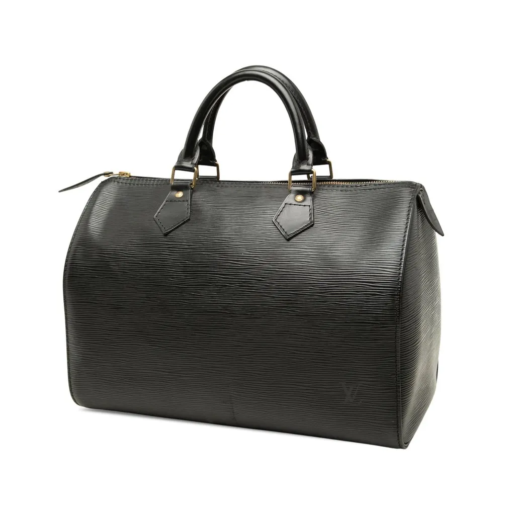 Louis Vuitton Epi Speedy 30 Black Leather Very good - Back View