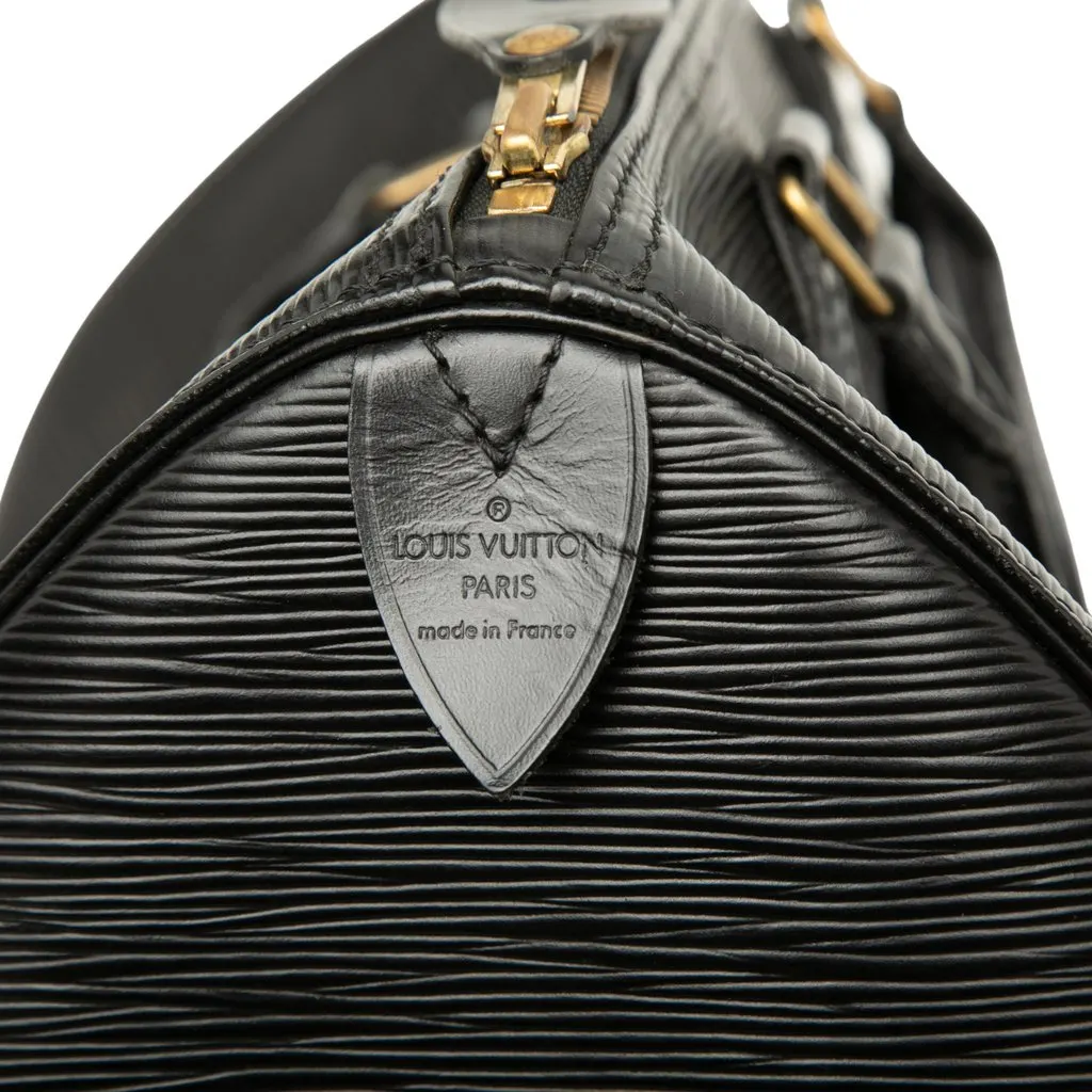 Louis Vuitton Epi Speedy 30 Black Leather Very good - Box View