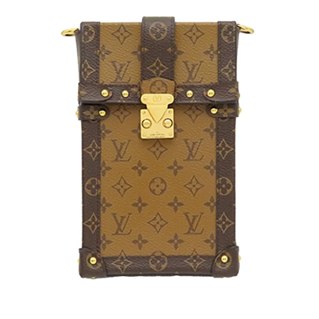 Louis Vuitton Monogram Reverse Pochette Trunk Verticale Brown Very good - Front View