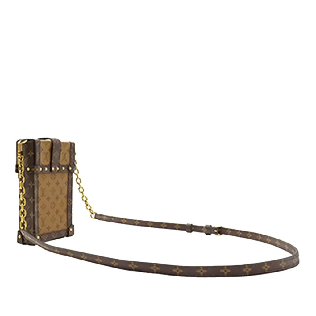 Louis Vuitton Monogram Reverse Pochette Trunk Verticale Brown Very good - Inside View