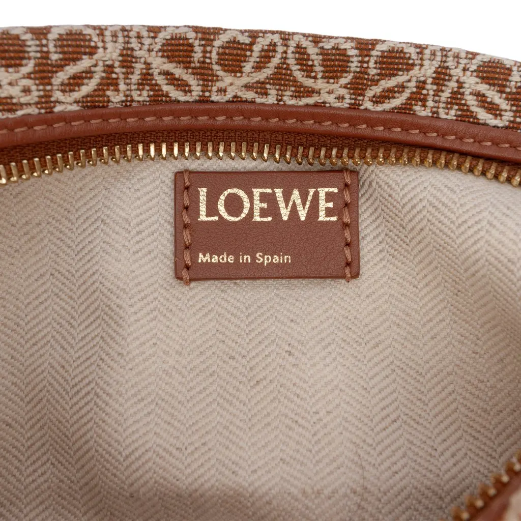 LOEWE Small Anagram Canvas Cubi Bag Brown Very good - Box View