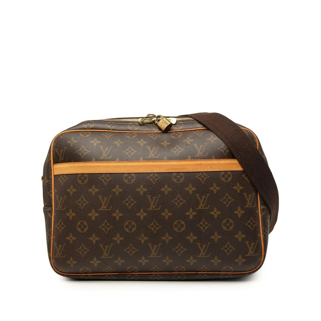 Louis Vuitton Monogram Reporter GM Brown Very good - Front View