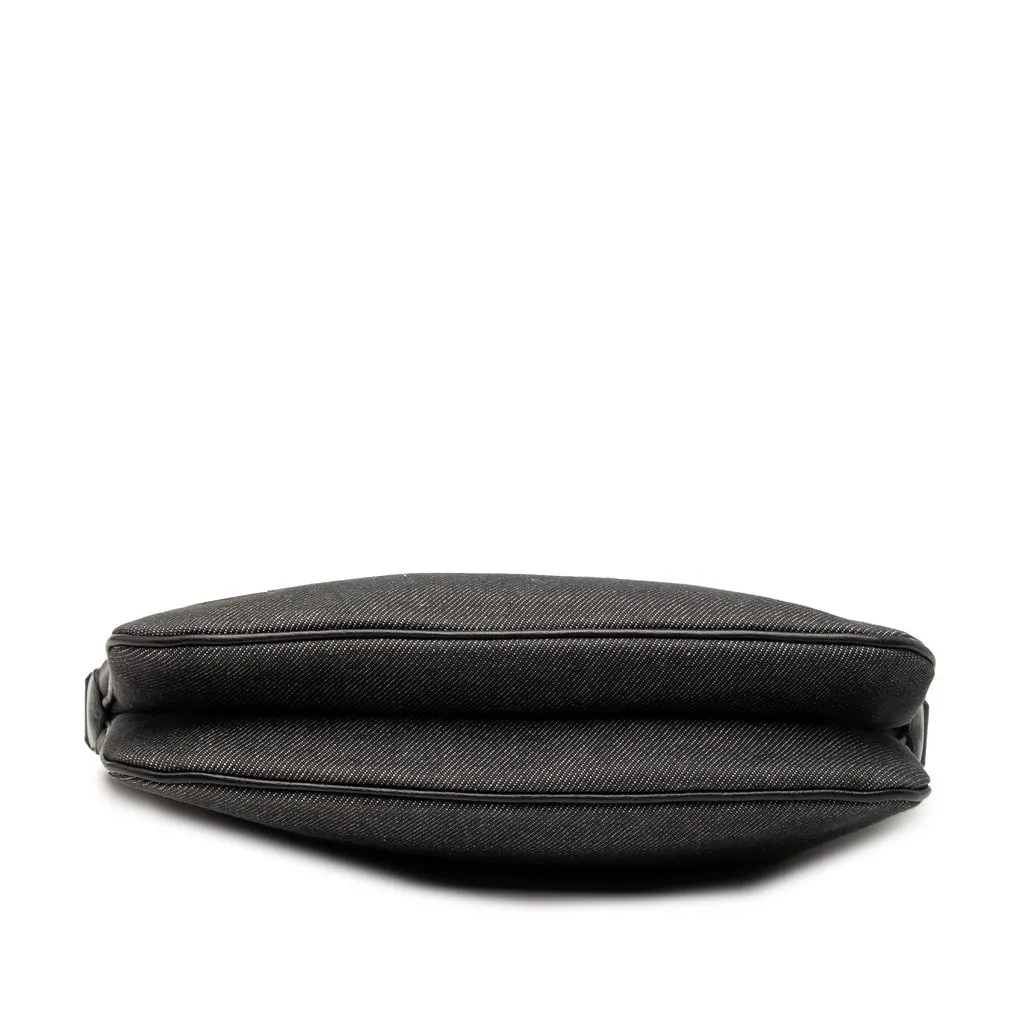 Gucci Denim Web Shoulder Bag Black Very good - Inside View